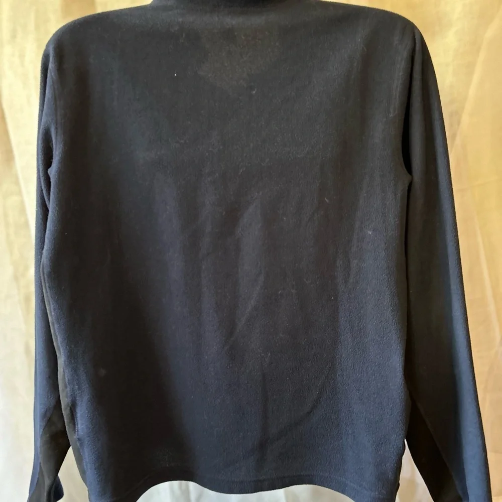 Northface 1/4 zip men’s navy and black fleece size large